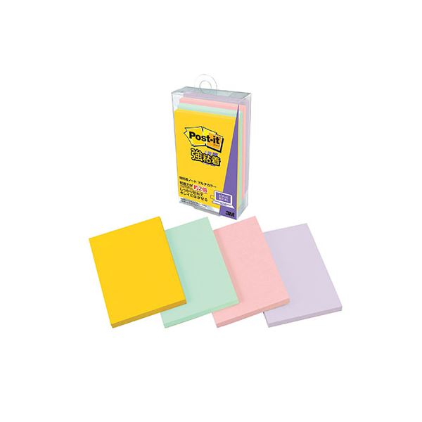 【10個セット】 3M Post-it ポストイット 強粘着ノート マルチカラー5 3M-656SS-MC-5X10