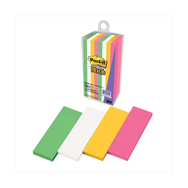 【10個セット】 3M Post-it ポストイット 強粘着ふせん マルチカラー8 3M-500SS-MC-8X10