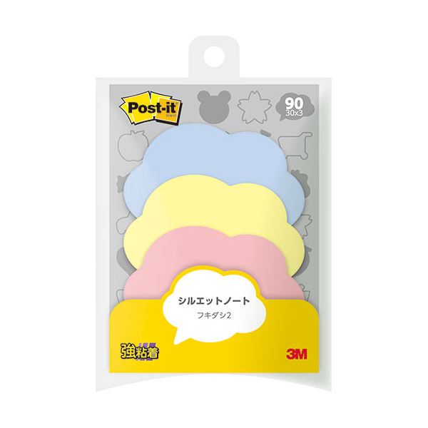 【10個セット】 3M Post-it ポストイット シルエットノート 強粘着 フキダシ2 3M-SSS-FKR2X10