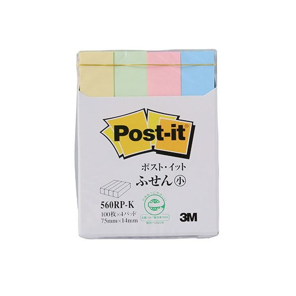 【10個セット】 3M Post-it ポストイット 再生紙 ふせん小 3M-560RP-KX10