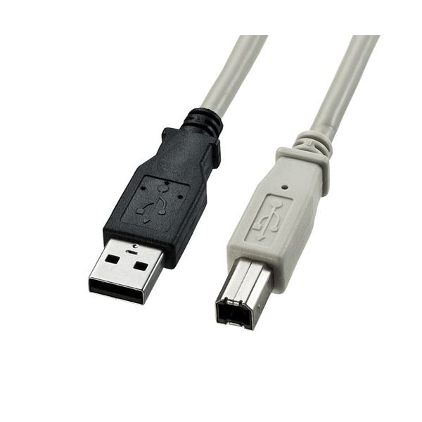 【5個セット】 サンワサプライ USB2.0ケーブル 1m PC99規格 KU20-1K2X5