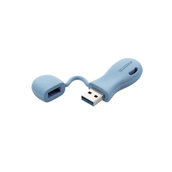 エレコム 子ども向けUSB3.2(Gen1)メモリ(ブルー) MF-JRU3032GBU ブルー