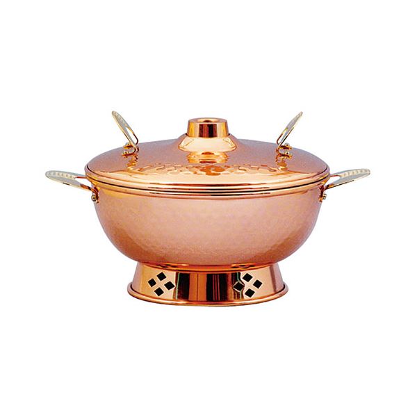 新光金属 鎚目入れしゃぶしゃぶ鍋22cm S-1060H