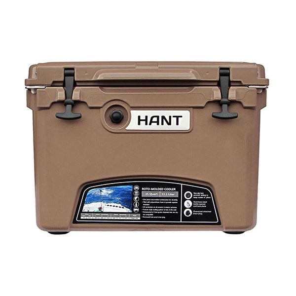 ジェイエスピー HANT クーラーボックス ブラウン 35QT HAC35-BR