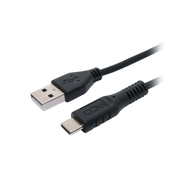 MCO シリコンUSB2.0ケーブル AtoC 3m ブラック USB-YCA30／BK