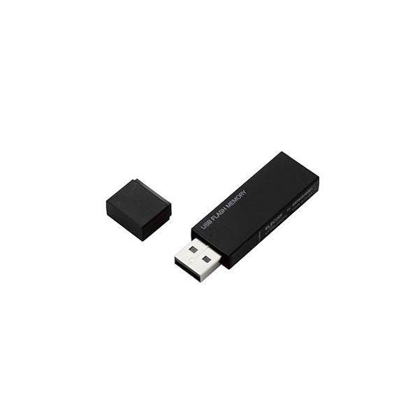 エレコム USBメモリー／USB2.0対応／セキュリティ機能対応／64GB／ブラック MF-MSU2B64GBK