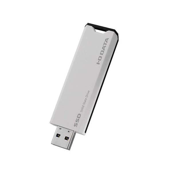 IOデータ IO DATA USB 10Gbps(USB 3.2 Gen2)対応 スティックSSD 2TB ホワイト×ブラック SSPS-US2W