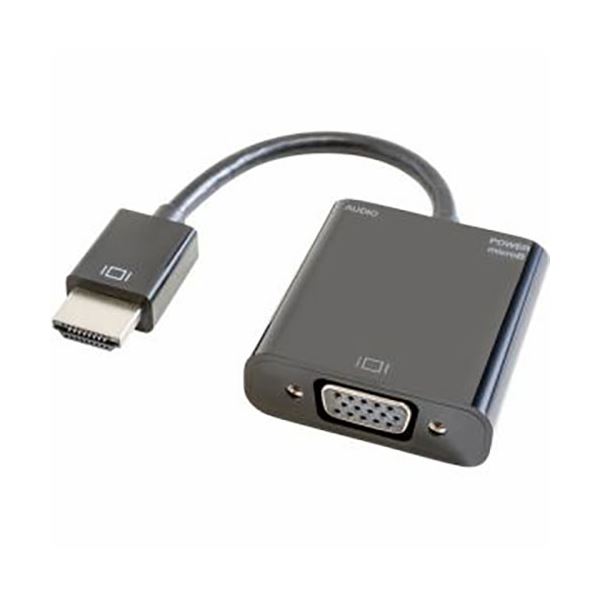 IOデータ IO DATA ゴッパ HDMI-VGA変換アダプタ 15cm ブラック GP-HDV15H/K