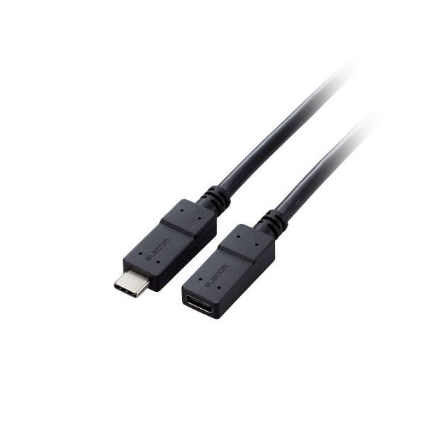 【3個セット】 エレコム USB Type-C（TM）延長ケーブル（USB 5Gbps） USB3-ECC05BKX3