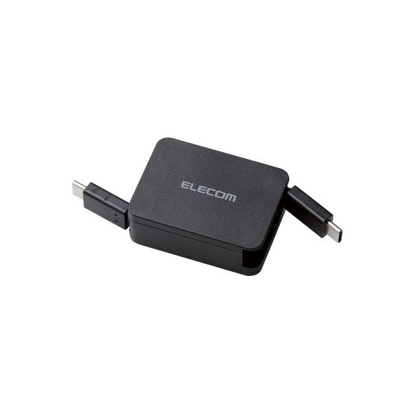 【3個セット】 エレコム USB2.0ケーブル（巻取り、C-C） MPA-CCRLA07BKX3