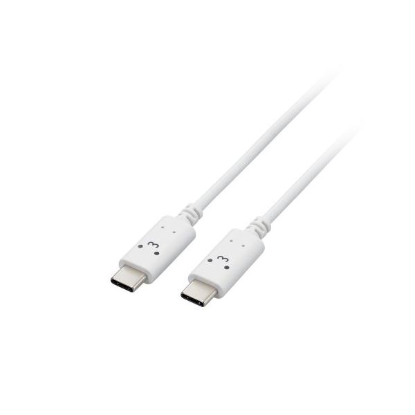 【5個セット】 エレコム しろちゃんUSB Type-C（TM）ケーブル MPA-CCF10WFX5