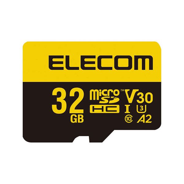 エレコム 高耐久 U3，V30 microSDHC メモリカード 32GB MF-HMS032GU13V3