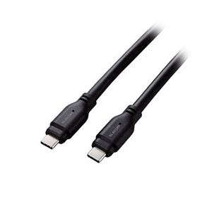 エレコム USB 10Gbpsケーブル（USB Type-C - USB Type-C／100W対応） 1.5m ブラック MPA-CC1G15BK