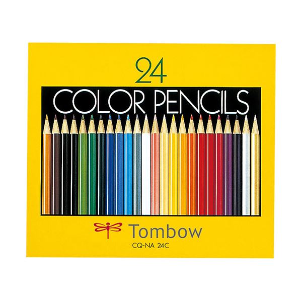 トンボ鉛筆 色鉛筆 紙箱 24色 NA Tombow-CQ-NA24C