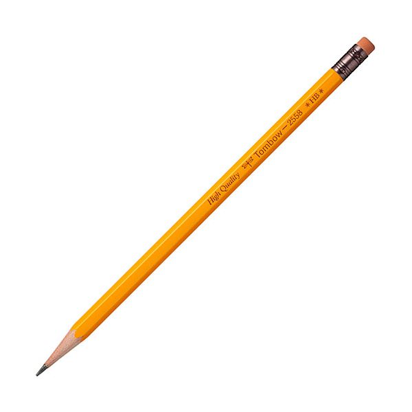 【1ダース（12本）×5セット】 トンボ鉛筆 消しゴム付鉛筆 2558 HB Tombow-2558-HBX5