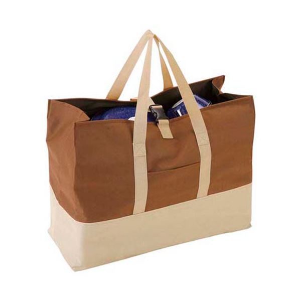 キャプテンスタッグ 大型収納トートバッグMサイズ ブラウン M-1681