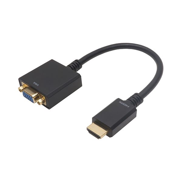 ホーリック HDMI→VGA変換アダプタ 15cm HDMIオス to VGAメス HAVGF-707BB