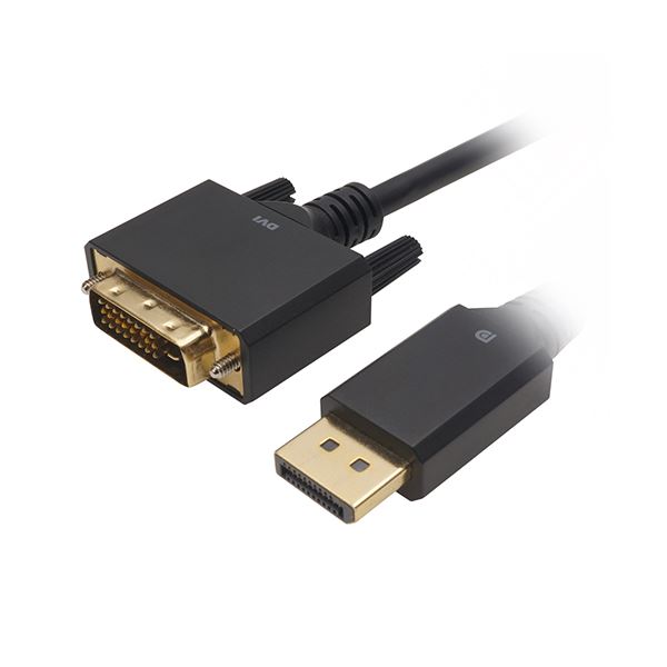 ホーリック DisplayPort→DVI変換ケーブル 2m DPDV20-723BB