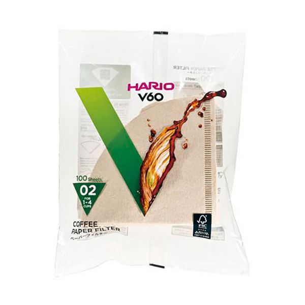 【5セット】 HARIO V60用ペーパーフィルター02M 1〜4杯用 100枚入 VCF-02-100MX5