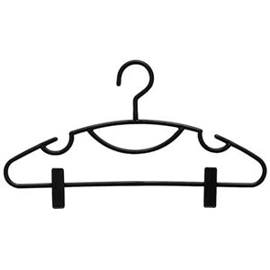 【5セット】 シンコーハンガー リバース セットスリムハンガークリップ付3P ブラック MMT53881X5