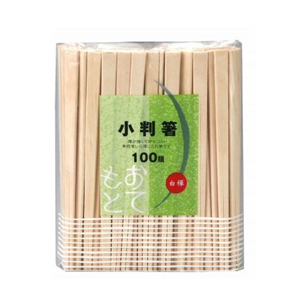 【5セット】 大和物産 白樺上 小判箸 裸 100膳 こだち MMT03509X5