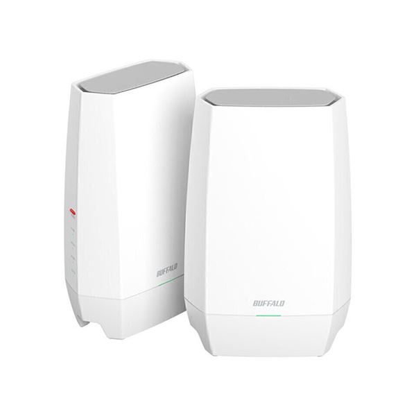 BUFFALO 無線ルーター EasyMeshペアリング済み2台セット Wi-Fi6E(11ax)対応 AirStation WNR-5400XE6P/2S