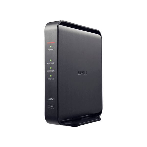 BUFFALO Wi-Fiルーター AirStation エントリーモデル Wi-Fi 6(ax) IPv6対応 ブラック WSR-1500AX2L