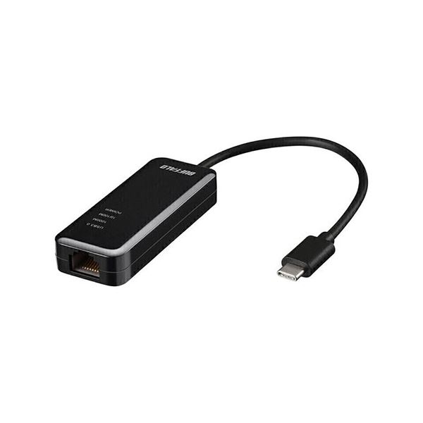 BUFFALO LANアダプター(USB Type-C) Giga & USB 3.2(Gen1)対応 ブラック LUA5-U3-CGTE-BK