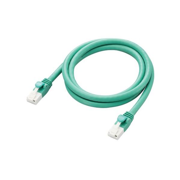 【3セット】 エレコム LANケーブル CAT6A 1m 高速 10Gbps ストレート 爪折れ防止 グリーン LD-GPAT/GN1/RSX3