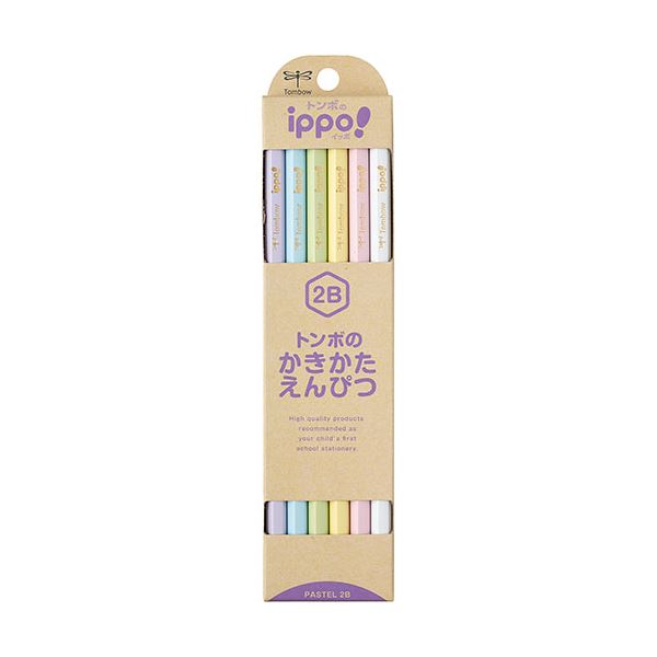 【5セット】 トンボ鉛筆 ippo! かきかたえんぴつ2B 12本入 Tombow-KB-KNPT01-2BX5