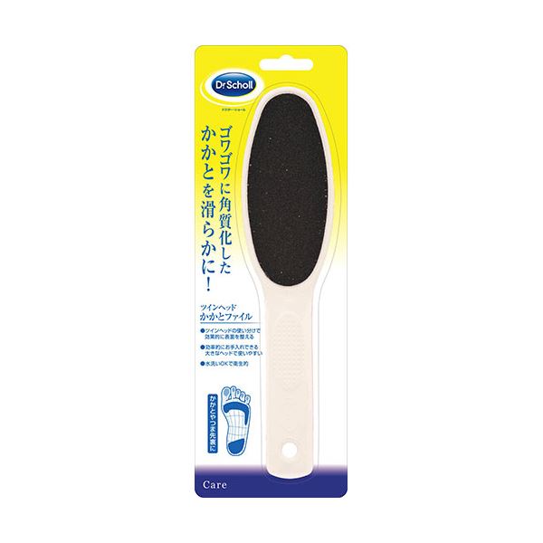 【5セット】 Scholl's Wellness ドクターショール ツインヘッド かかとファイル drscholl04358X5