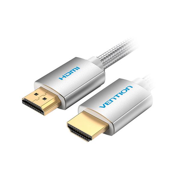 VENTION HDMIケーブル コットン編み 4K対応 メタルタイプ HDMI 2.0 8m シルバーグレー AA-0966