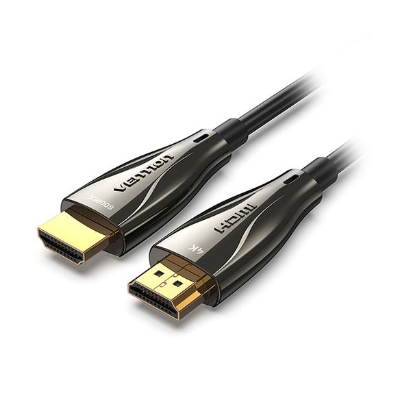 VENTION オプティカルHDMI Male to Male HDケーブル 100M 亜鉛合金タイプ ブラック AL-1529