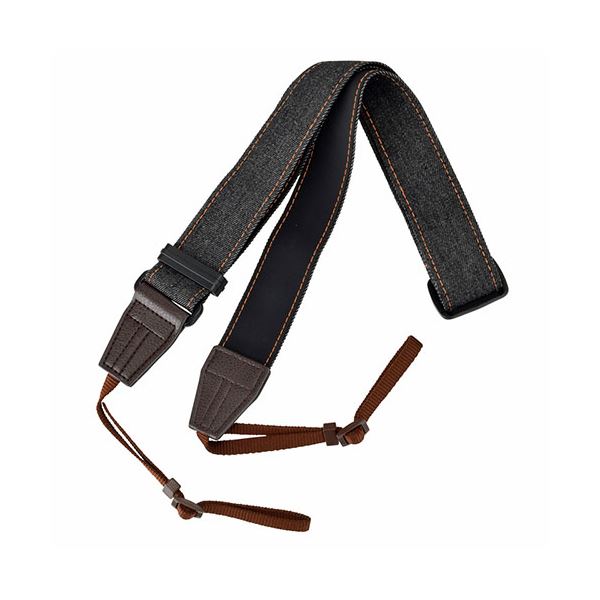 エツミ 一眼レフ用ストラップ ワイドデニムストラップ ブラック VE-2516