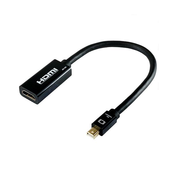 HORIC Mini DisplayPort→HDMI変換アダプタ 10cm Mini DisplayPortオス-HDMIメス MDPHDF01-178BK
