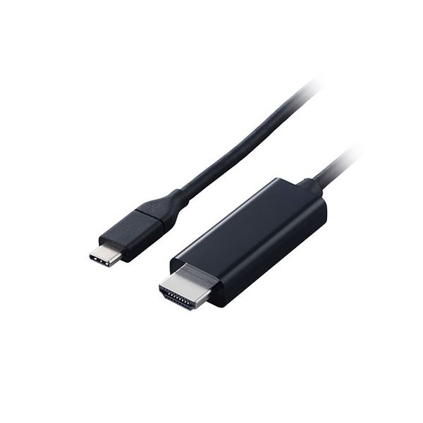 エレコム USB Type-C(TM) - HDMI(R)変換ケーブル(やわらかタイプ) 1m ブラック MPA-CHDMIY10BK2