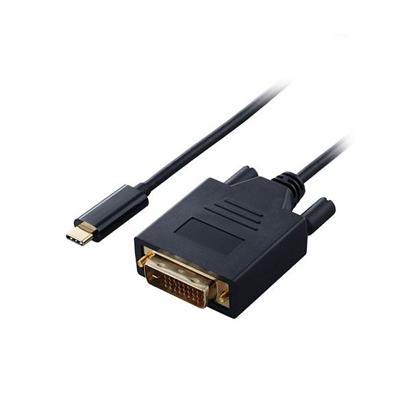 エレコム USB Type-C(TM) - DVI変換ケーブル 1m ブラック CAC-CDVI10BK2