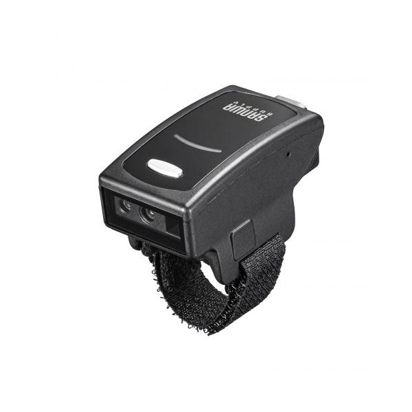 サンワサプライ Bluetooth2次元バーコードリーダー リングタイプ BCR-BT2D5BK