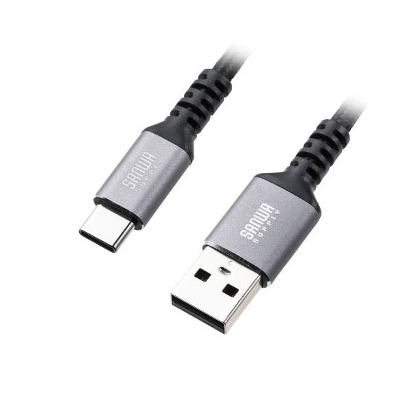 サンワサプライ USB 2.0 Type-Cケーブル C-A ストレート 2m KU-CA20TK