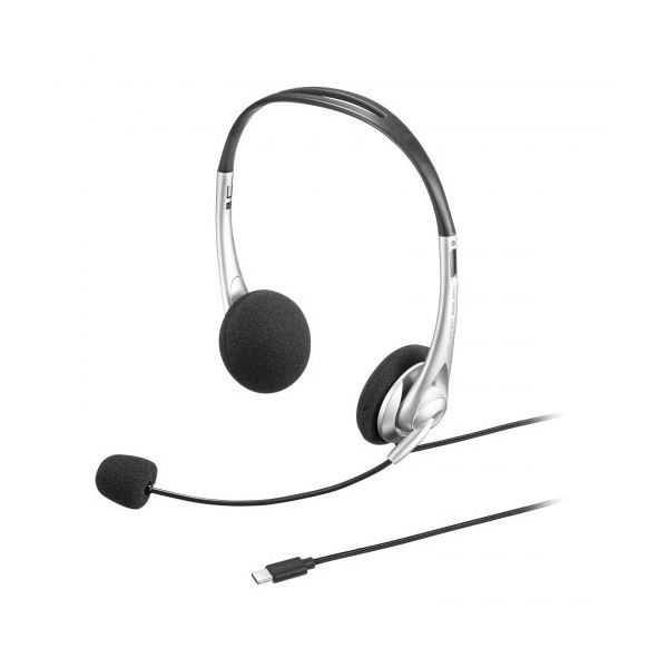 サンワサプライ USB TypeCヘッドセット MM-HSTC03SV
