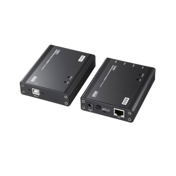 サンワサプライ USB2.0エクステンダー 100m延長 4ポート USB-EXSET4