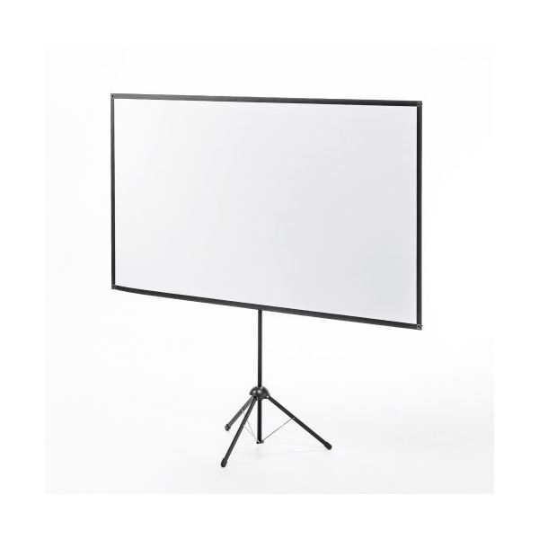 サンワサプライ プロジェクタースクリーン 80型 三脚式 コンパクト収納 360°回転 PRS-SX80HD