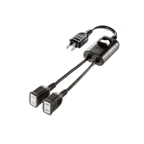 サンワサプライ 一括集中スイッチ付き電源延長コード 2P 2分岐 2個口 ブラック TAP-EX2SWBK