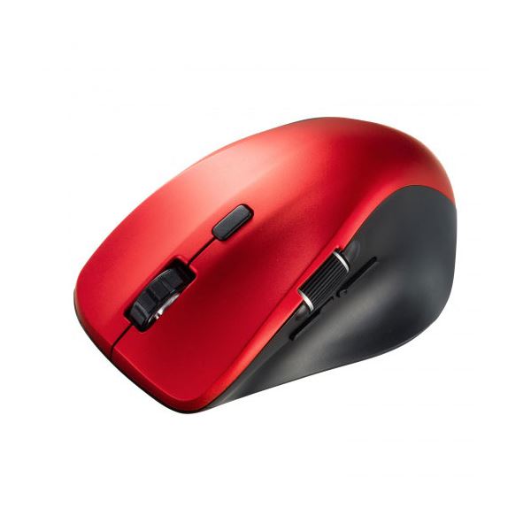 サンワサプライ 静音Bluetoothマウス サイドホイール付き 5ボタン レッド MA-BBS523R
