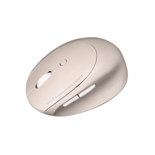 サンワサプライ 静音Bluetooth小型エルゴノミクスマウス 充電式 5ボタン ベージュ MA-EBBS522BG
