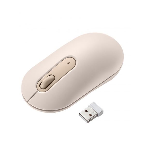 サンワサプライ 静音ワイヤレスマウス ベージュ MA-WBS327BG