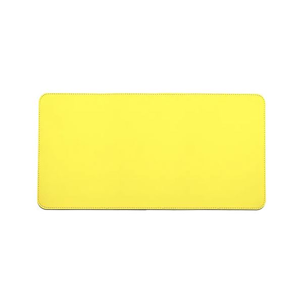 EGRET 両面リバージブルマウスパッド 大判 30×60cm イエロー&ライトベージュ EM23-DP3