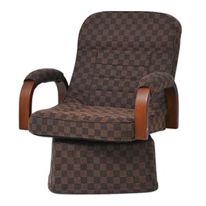 谷村実業 肘付き回転座椅子II リクライニング 360度回転 グレー TAN-102