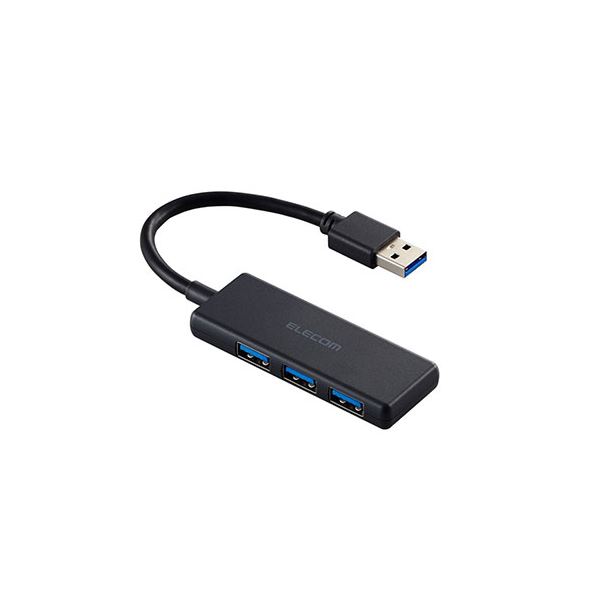 エレコム USB 5Gbpsハブ 3ポート ブラック U3H-H030BK