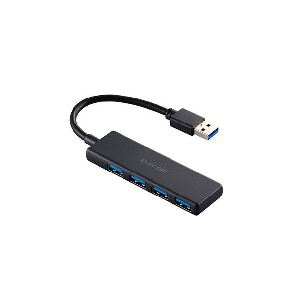 エレコム USB 5Gbpsハブ 4ポート ブラック U3H-H040BK